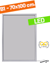 Cornice a Scatto Led B1 - cm 70 x 100