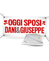 Striscione Matrimonio 80x500cm (0,80x5 mt)
