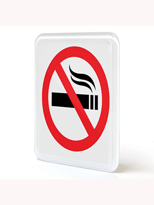 Cartello insegna targa targhetta segnaletica vietato fumare  5 x 15 cm 21252 